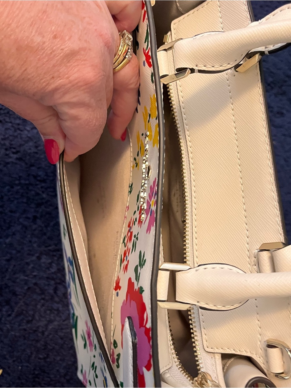 kate spade Staci Garden Bouquet Medium Satchel - Picture 5 of 10